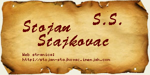 Stojan Stajkovac vizit kartica